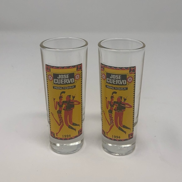 Jose Cuervo Primo Tequila  Shot Glasses (1 pair) - Picture 1 of 2